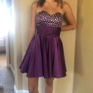 Purple prom dress